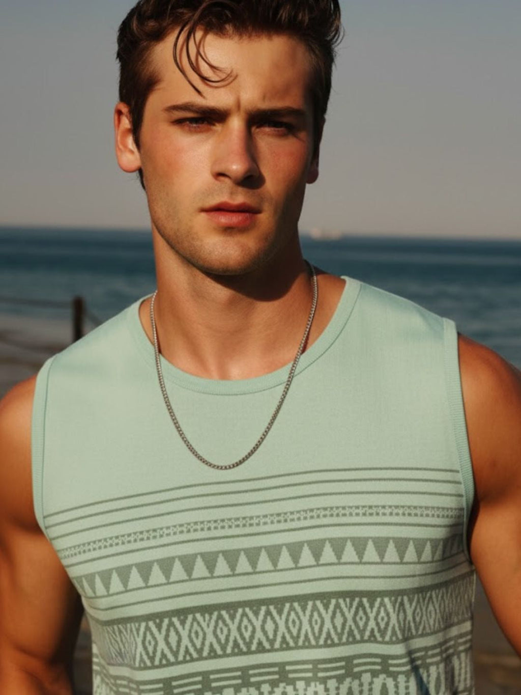 Men Green Graphic Printed T-shirt