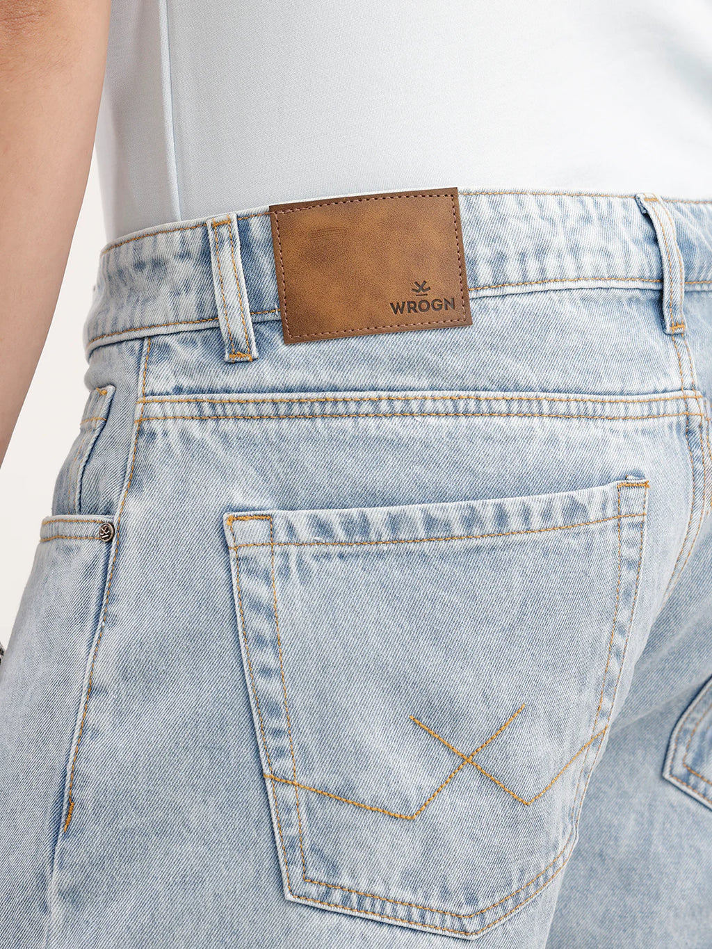 Anti Fit Solid Denim Jeans  | Light Blue