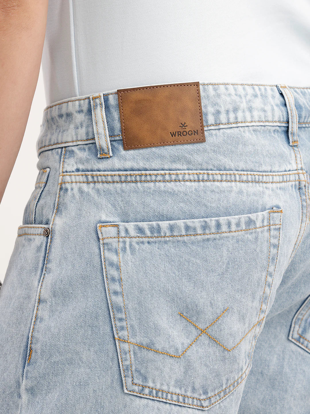 Anti Fit Solid Denim Jeans  | Light Blue