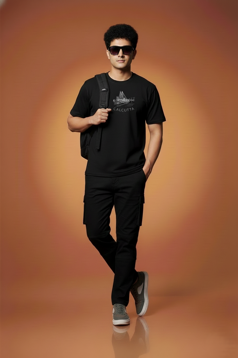Men Printed Regular Cotton T-Shirt