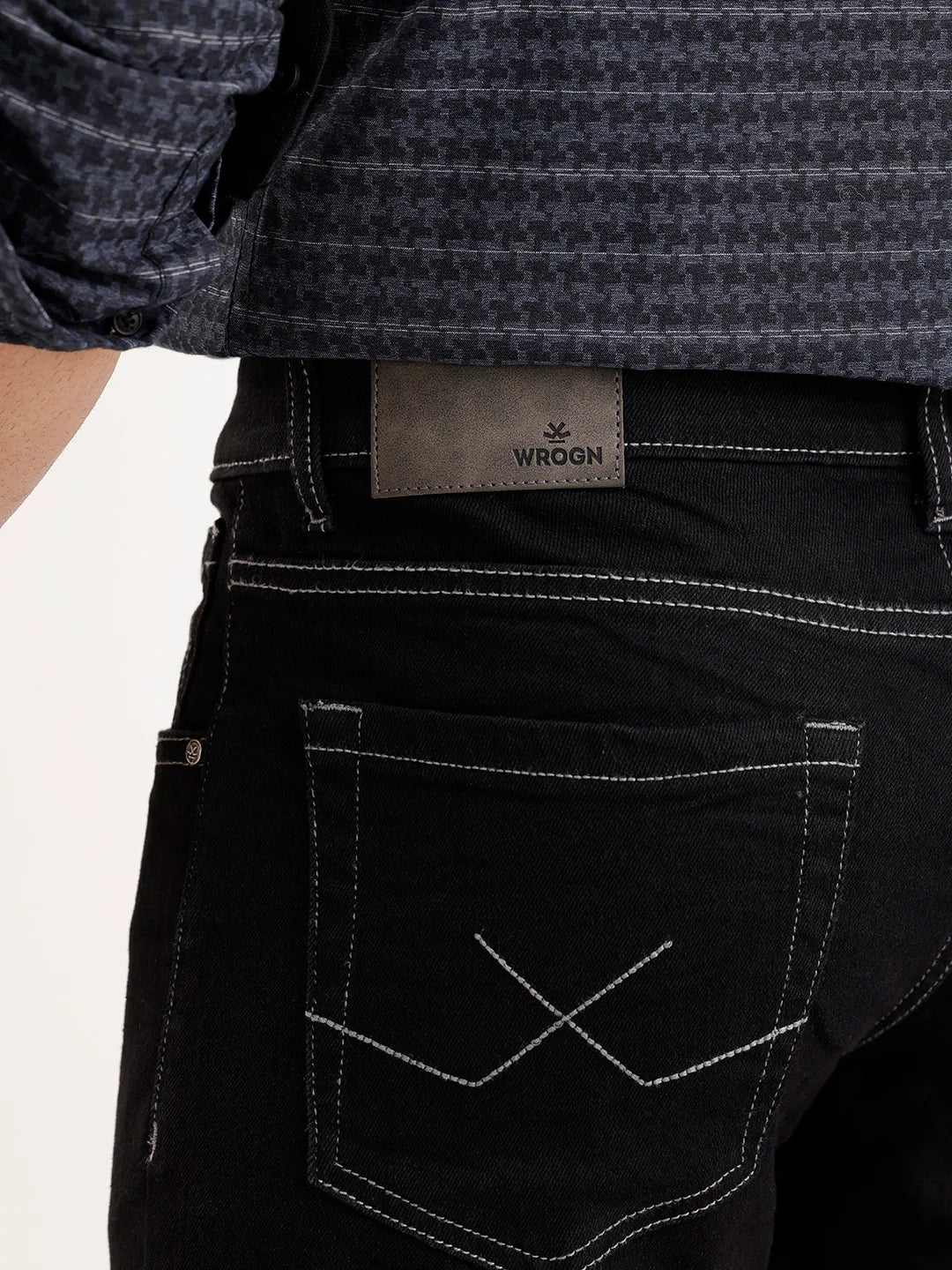Solid Slim Fit Denim Jeans | Black