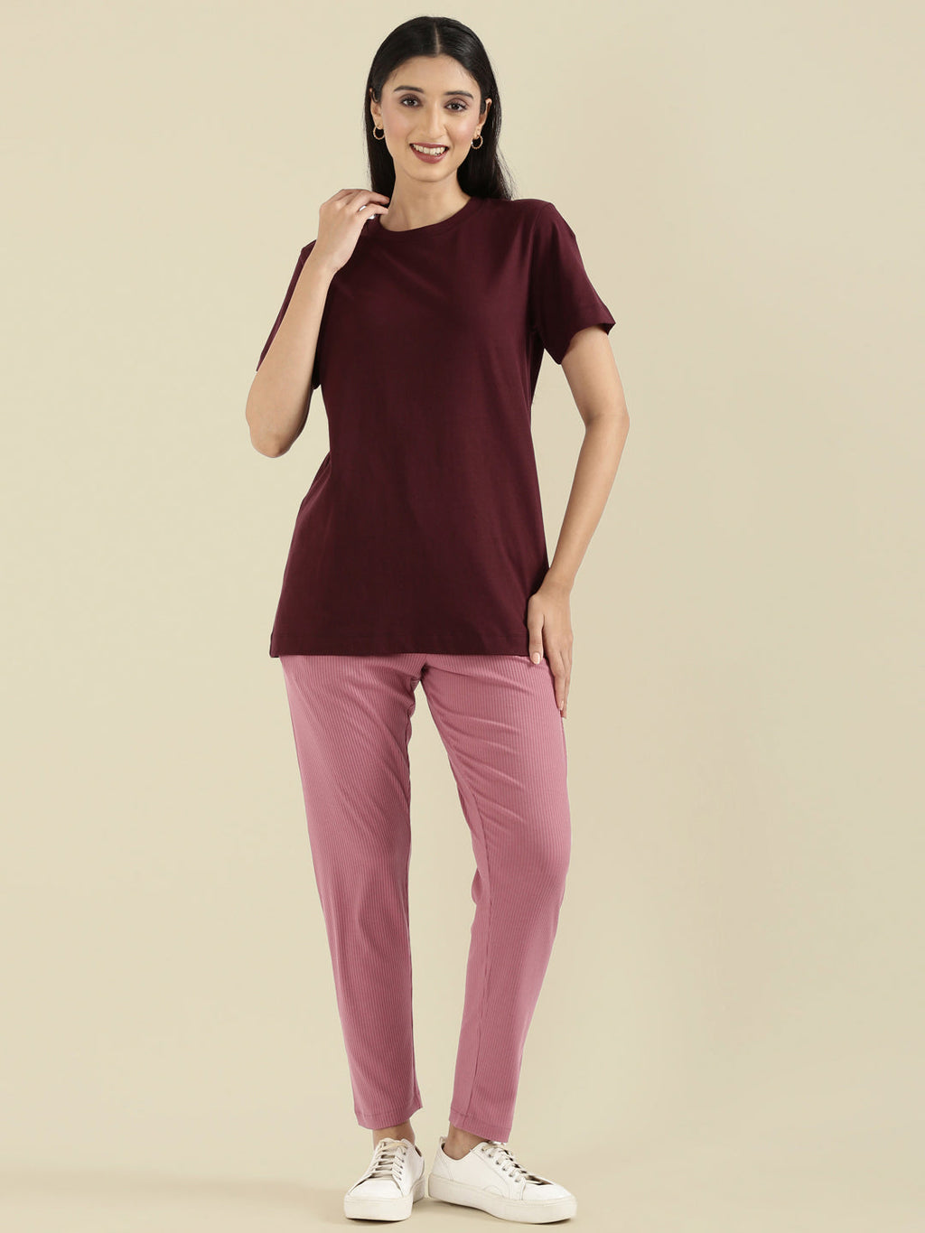 Cotton Jersey Crew Neck Regular Long T-Shirt