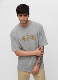 Men Oversized Cotton Tribal T-Shirt