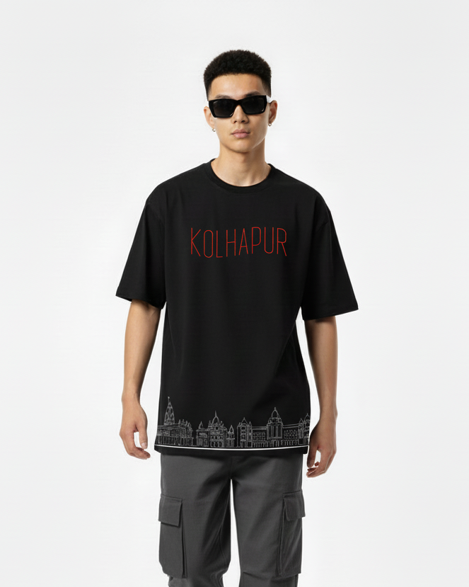 Men Printed Cotton Oversized T-Shirt