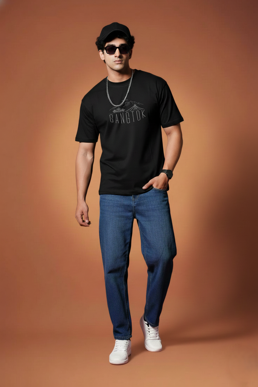 Men Printed Regular Cotton T-Shirt