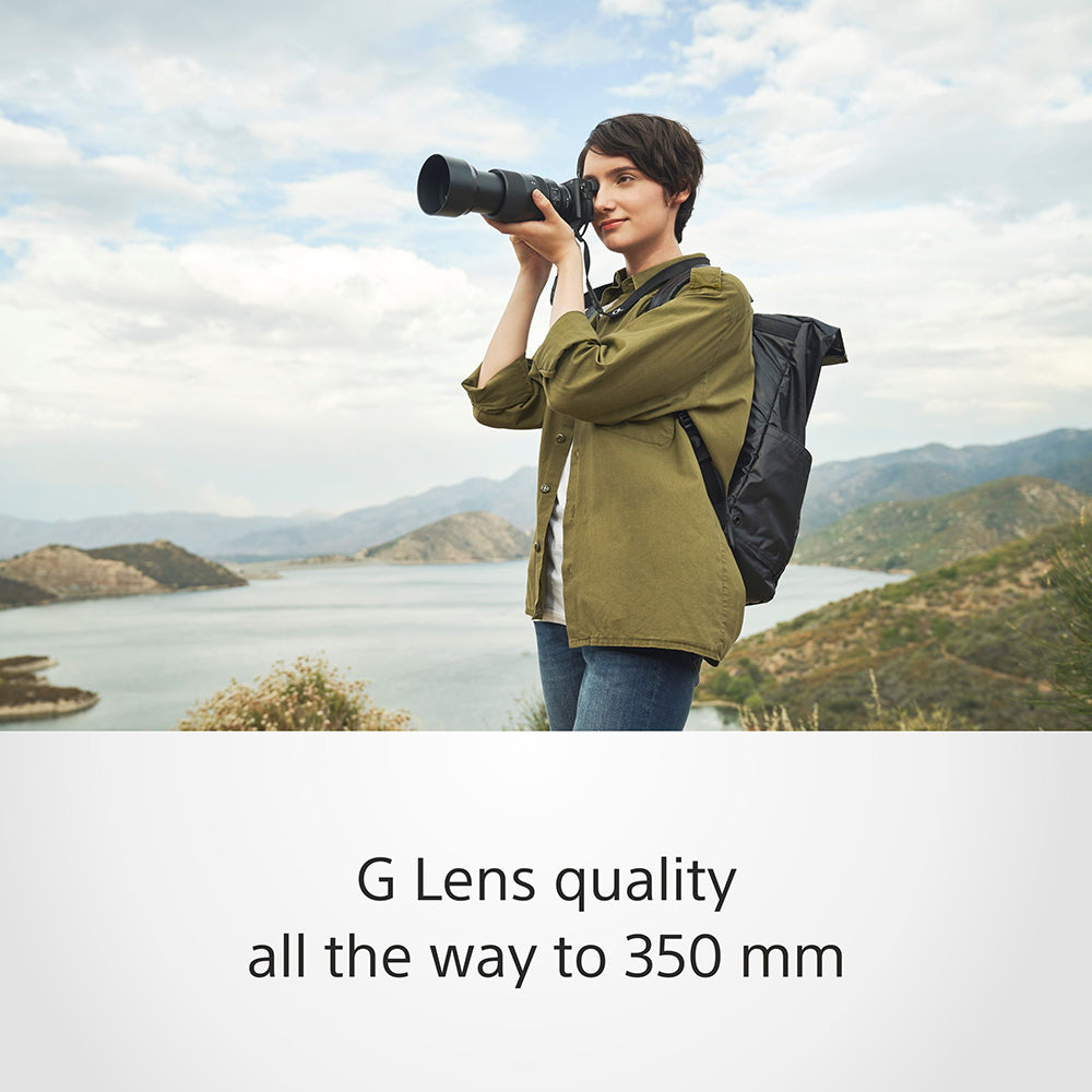 Sony E 70–350 mm F4.5–6.3 G OSS (SEL70350G) E-Mount APS-C, Super-telephoto Zoom G Lens