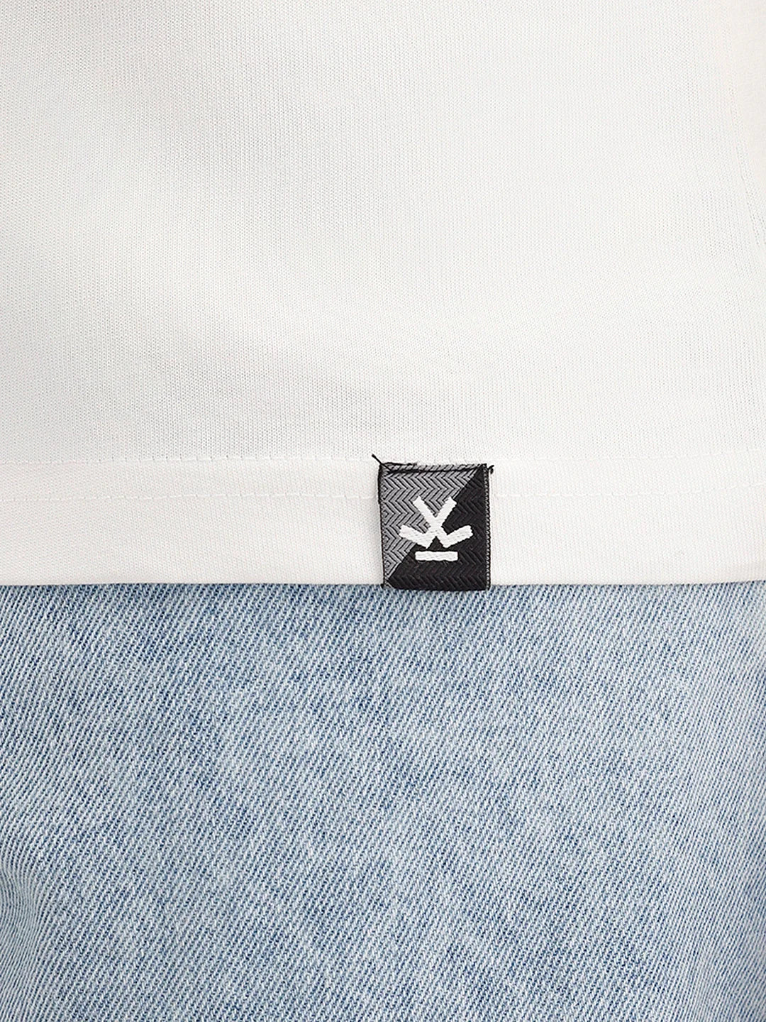 Slim Fit Placement Printed T-Shirt | White