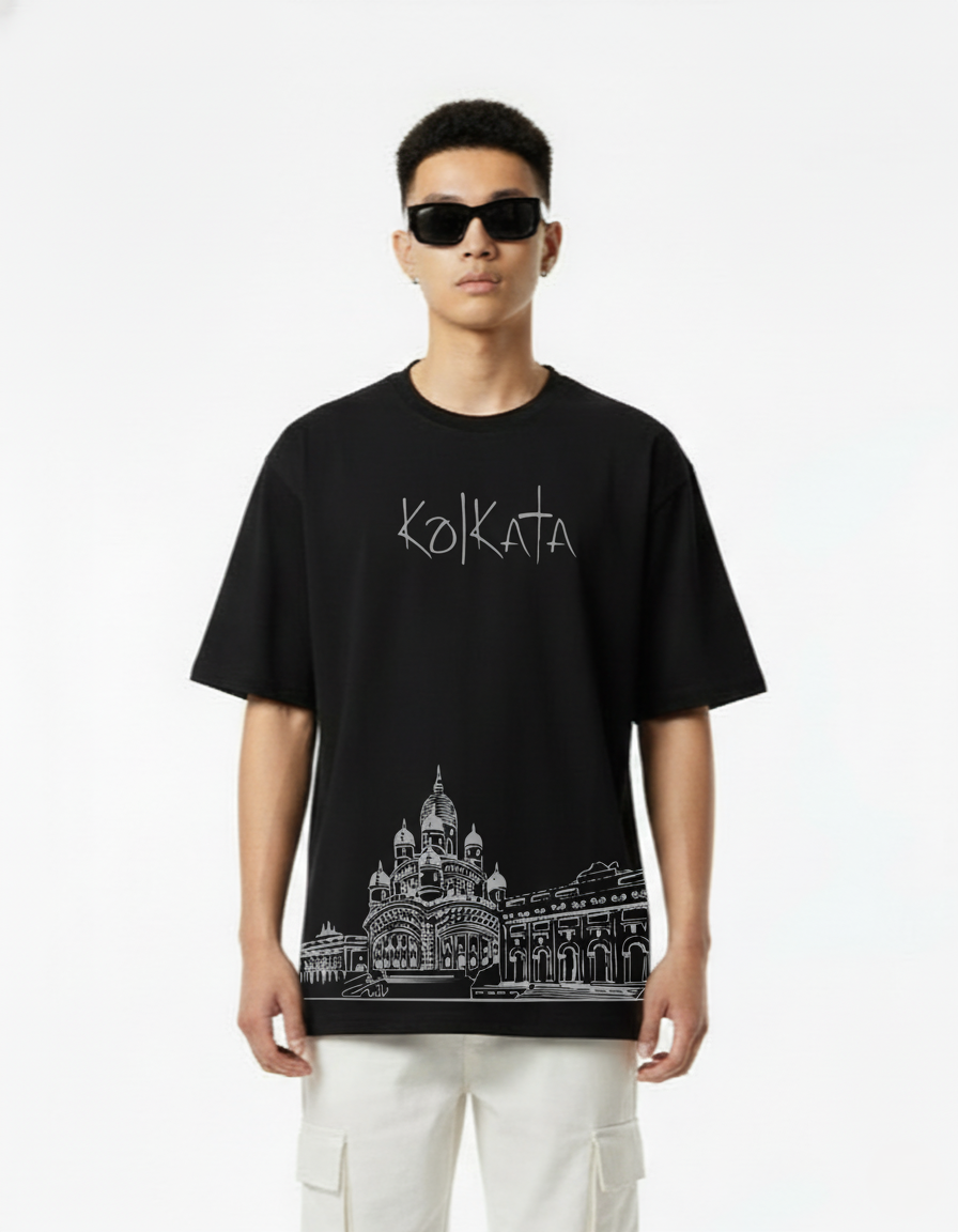 Men Printed Cotton Oversized T-Shirt
