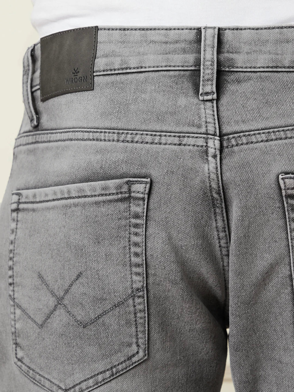 Washed Straight Fit Jeans | Grey