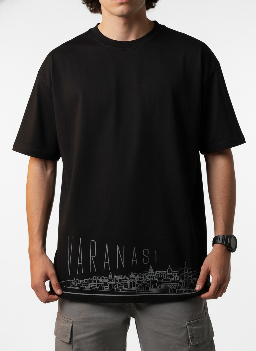 Men Printed Cotton Oversized T-Shirt