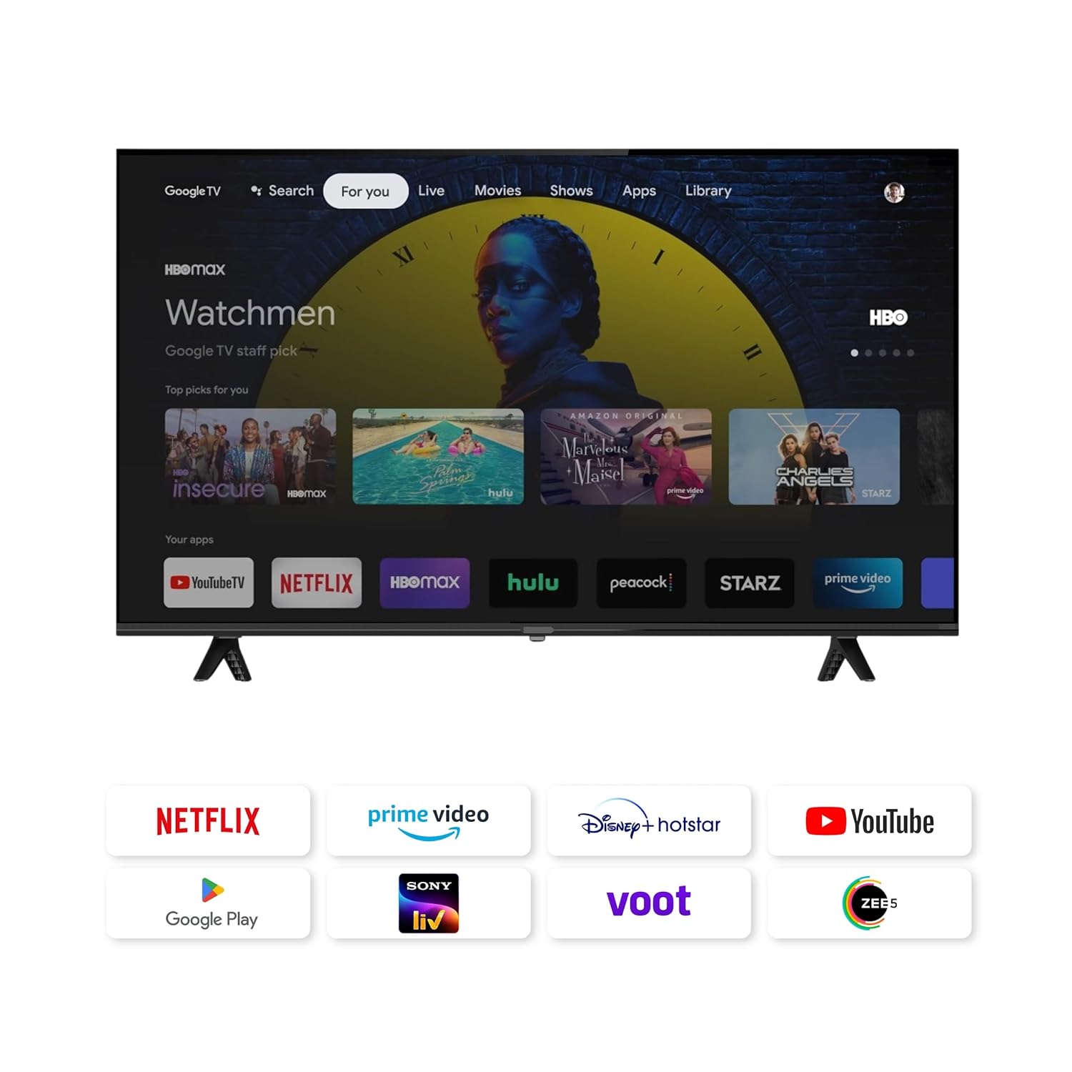 Salora 127 CM (50 INCHES) QLED 4K Ultra HD Smart Google TV, SLV-3505 GTV (Black) Brand New Seal Packed