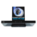 Midea 90 cm 1400 m3/hr Filter-less, Autoclean, Motion Sensor, T Shape kitchen Chimney (Falcon Auto Clean), Black MCHT-900T(IN)