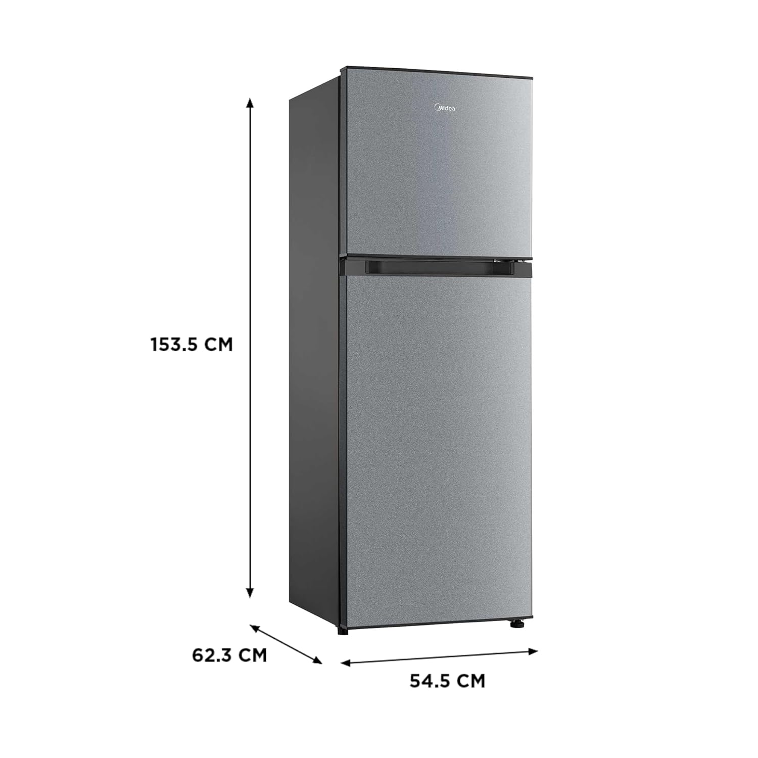 Midea, Convertible, Net Capacity 233 L, Real Inverter, 2 Star, Crystal Silver,MDRT359FGI50