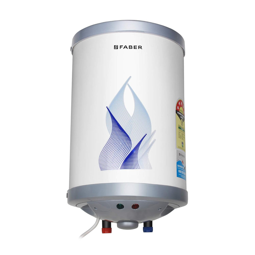 Faber 15Ltr Storage Water Heater (FWG Vulcan 15V), 5 Star (White, 15L)