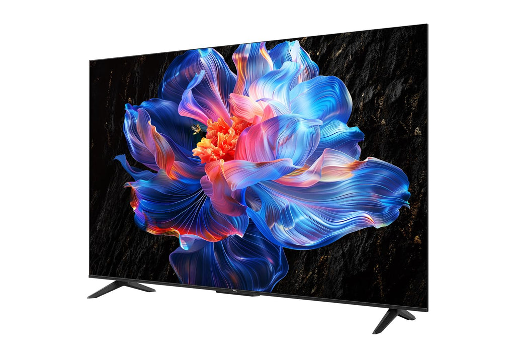 TCL 139 cm (55 inches) Metallic Bezel Less Series 4K Ultra HD Smart LED Google TV 55V6C (Black)