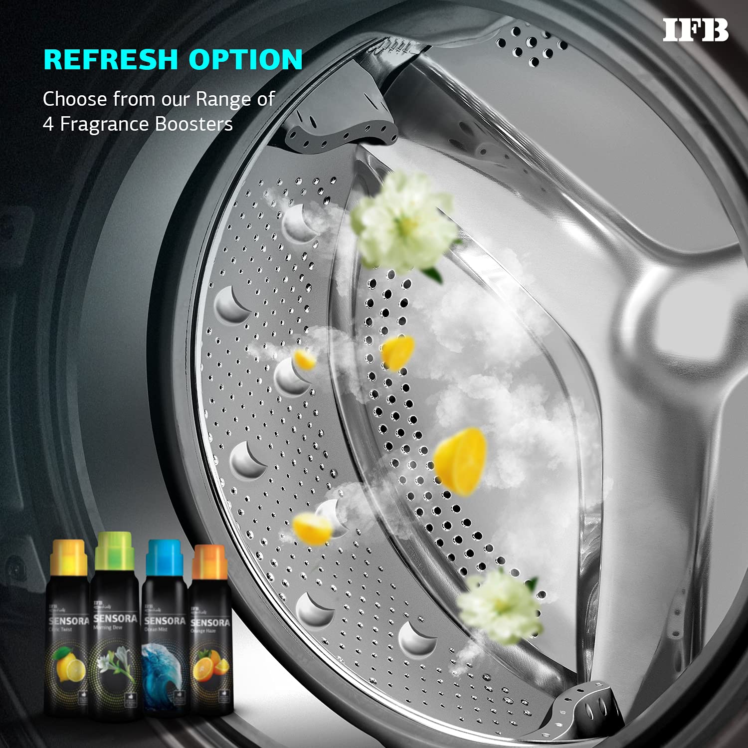 IFB Laundrimagic 3-in-1 8.5 Kg/6.5 Kg/2.5 Kg Inverter Washer Dryer Refresh (Executive ZXM, Mocha)