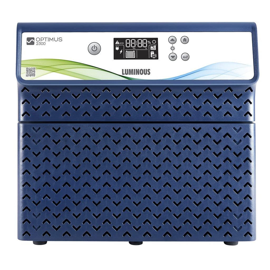Luminous Optimus 2300 Pure Sine Wave 2000VA/24V Inverter for Home, Office & Shops (Supports 2 Inverter Battery Each of 12V)