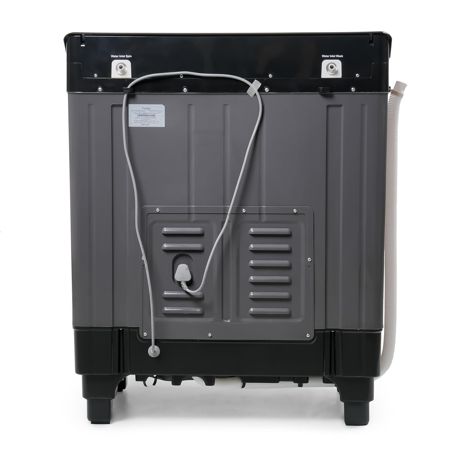 Foxsky 7.0 kg 5 Star Semi-Automatic Top Loading Washing Machine Appliance (2024 Model, Powerful Motor, Effective Wash Pulsator, 1370 RPM & Castors)(Aqua Wash 7.0KG)
