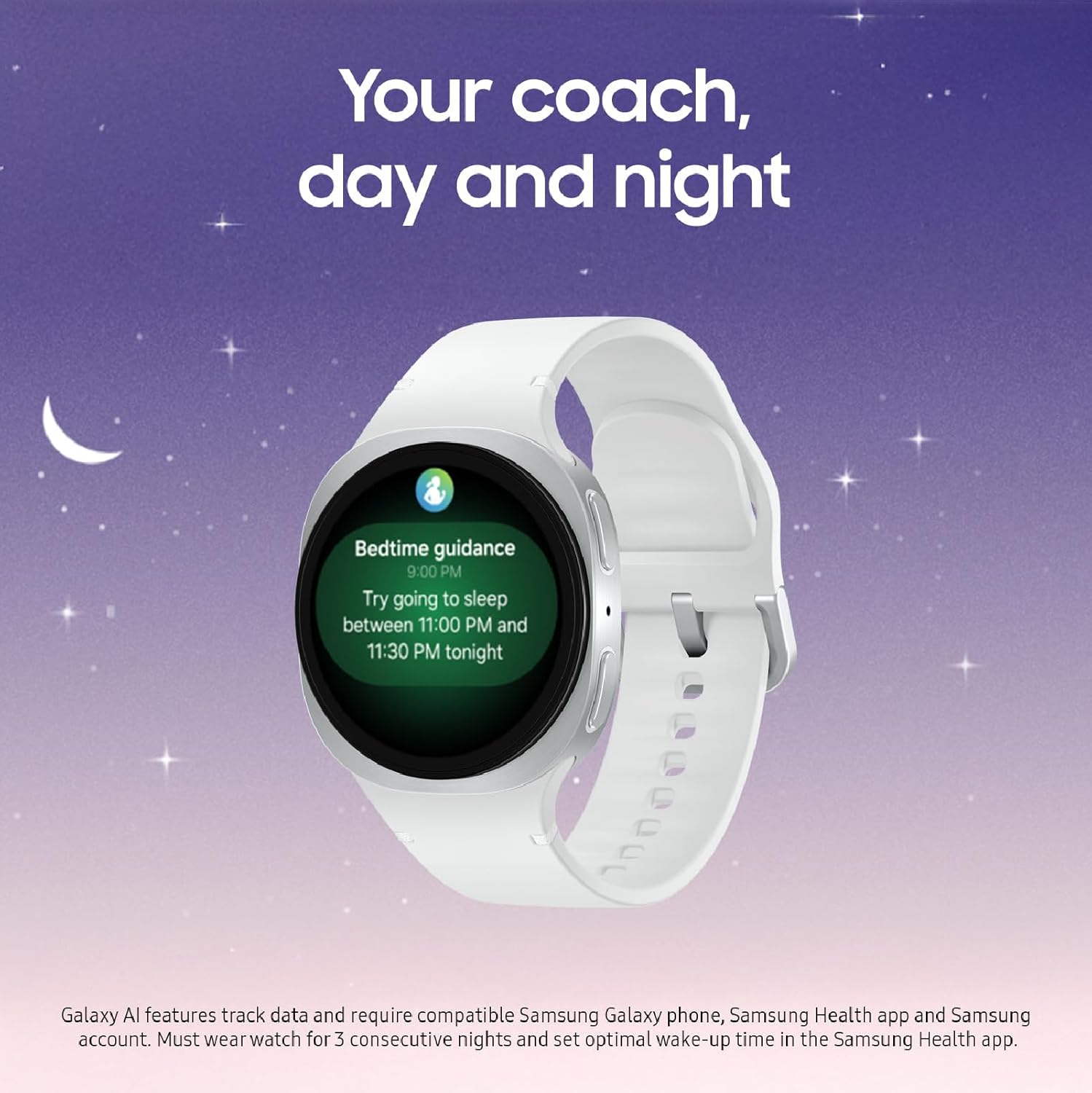Samsung Galaxy Watch 8 (2025) 44mm Bluetooth Smartwatch, Cushion Design, Fitness Tracker, Sleep Coaching, Running Coach, Energy Score, Heart Rate Tracking