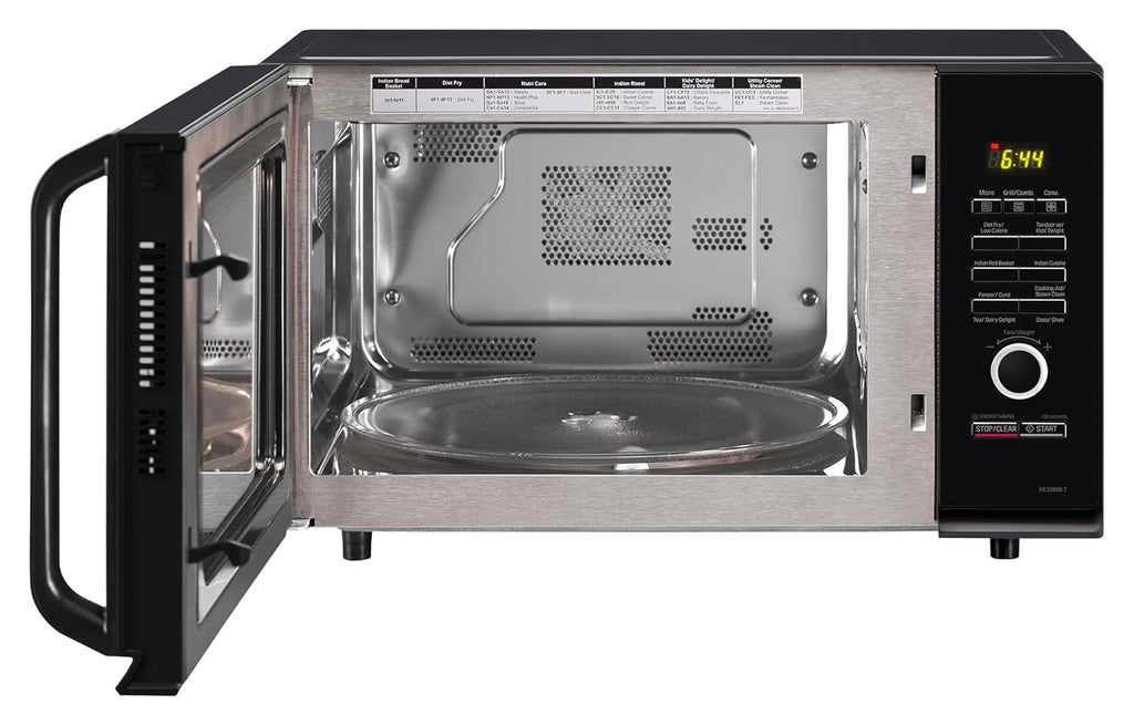 LG 32 L Convection Microwave Oven (MC3286BLT, Black, Auto Cook Menu, Diet Fry and with Stainless Steel Cavity)