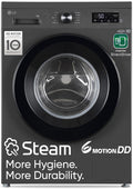 LG 9 Kg, 5 Star, Direct Drive Technology, Steam Wash, 6 Motion DD, Fully-Automatic Front Load Washing Machine (FHB1209Z2M, Allergy Care, In-Built Heater, Touch Panel, Middle Black)