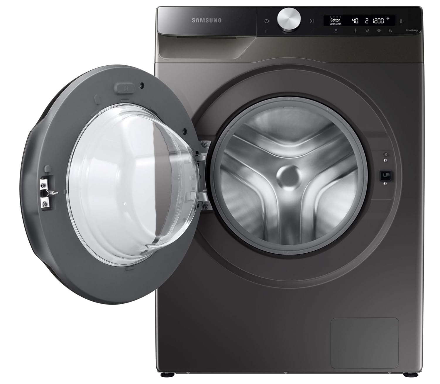 Samsung 8 kg, 5 star, Eco Bubble Technology, AI Control, Wi-Fi, Digital Inverter, Motor, Fully-Automatic Front Load Washing Machine (WW80T504DAX1TL, Hygiene Steam, Inox)