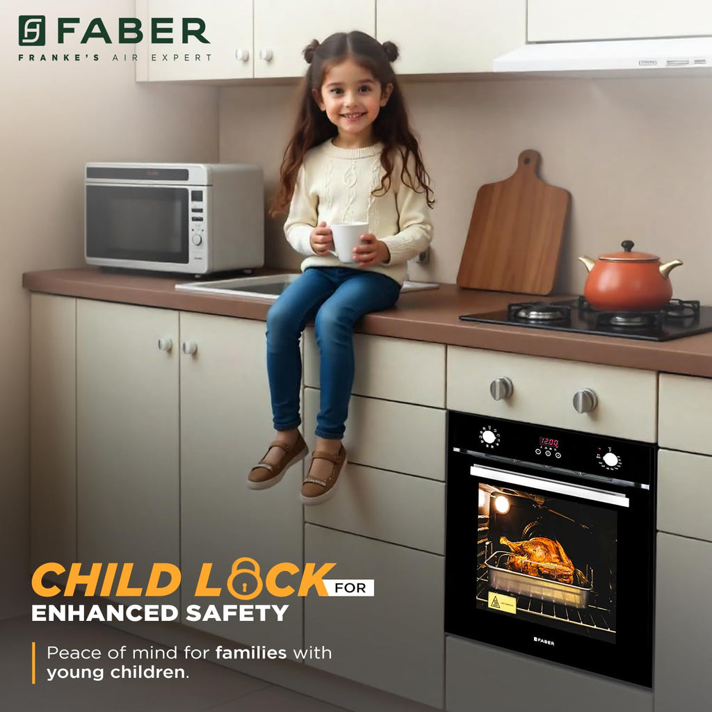 Faber 80 L Convection Microwave Oven (FBIO 80L 10F GLM, Black)