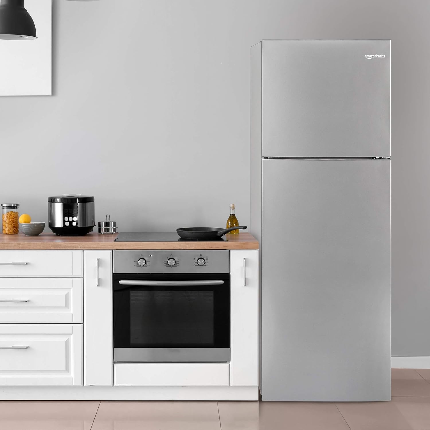 AmazonBasics 411 L 2 star Frost Free Double Door Refrigerator (Multi-airflow system, 2022 Model) (Minor Used)