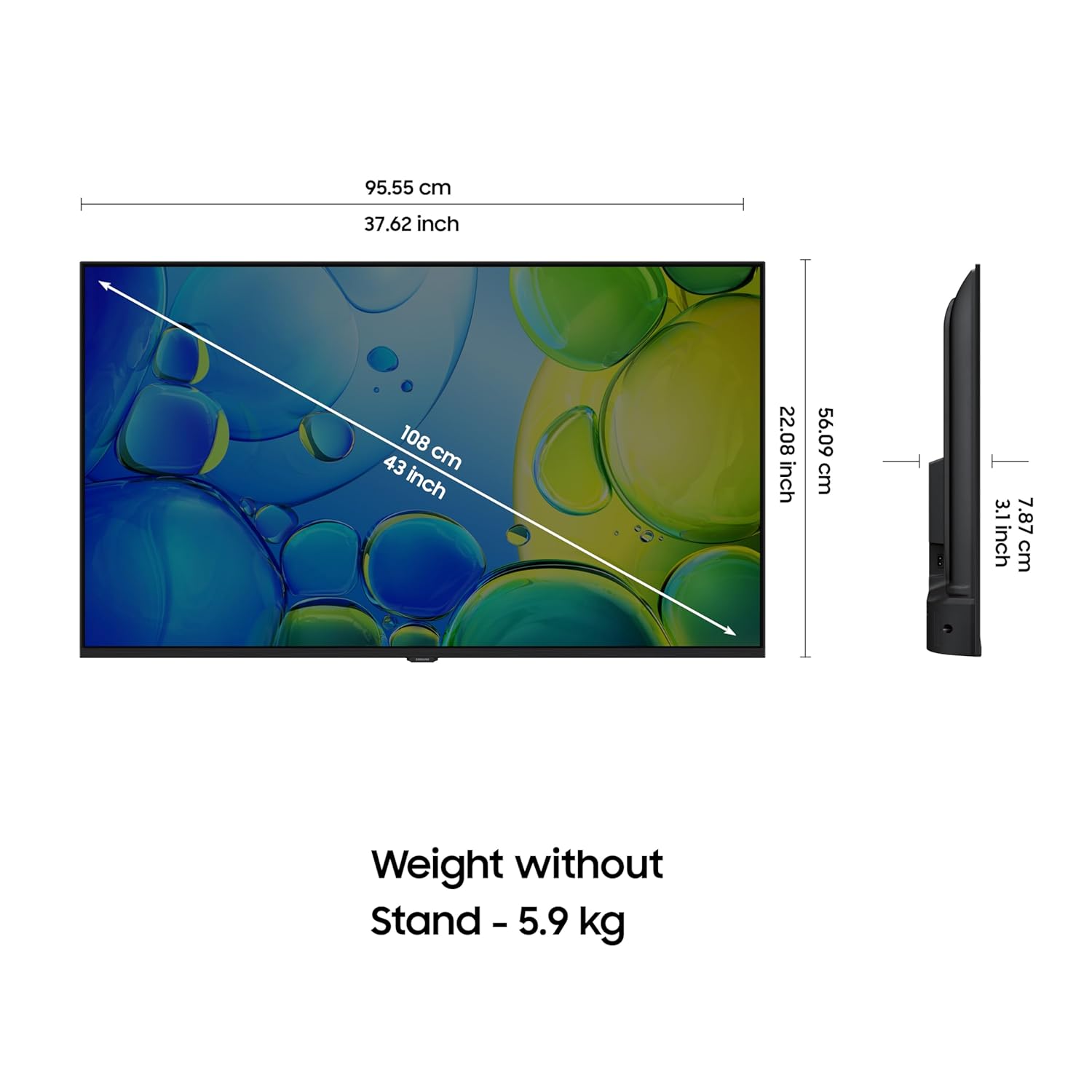 Samsung 108 cm (43 inches) FHD Smart LED TV UA43F5550FUXXL with Voice Remote