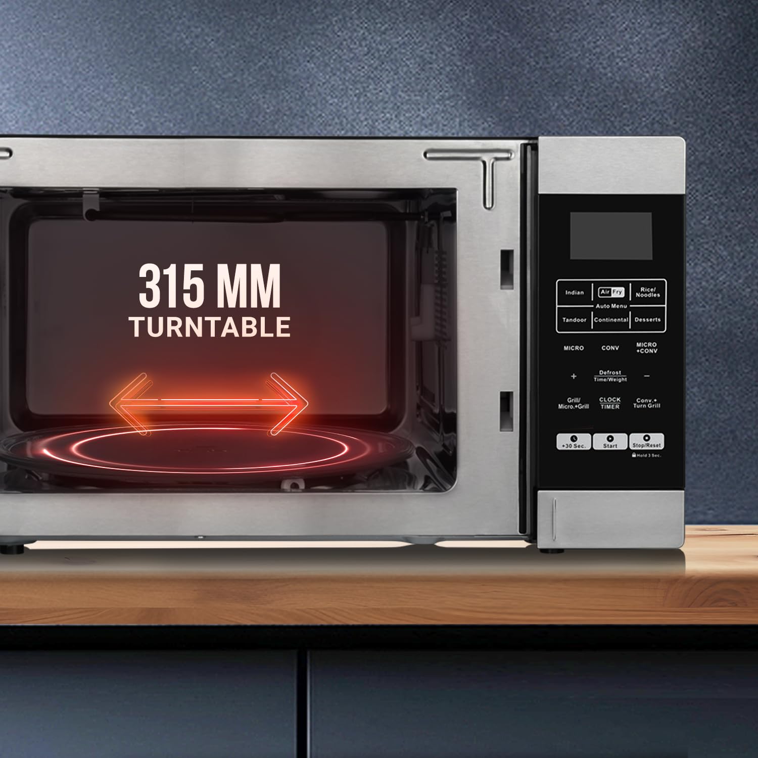 Haier 30L Convection Microwave Oven (HIL3001ARSB, Black) (Minor Dent)