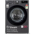 LG 8 Kg, 5 Star, AI Direct Drive Technology, Steam & 6 Motion DD Fully-Automatic Front Load Washing Machine (FHP1208Z3M, Intelligent & Convenient Fabric Care, Allergy Care, Middle Black)