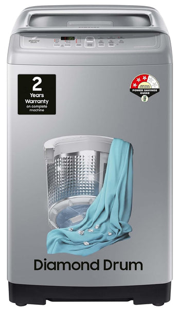 Samsung 7 kg Fully-Automatic Top Loading Washing Machine (WA70A4002GS/TL, Imperial Silver)
