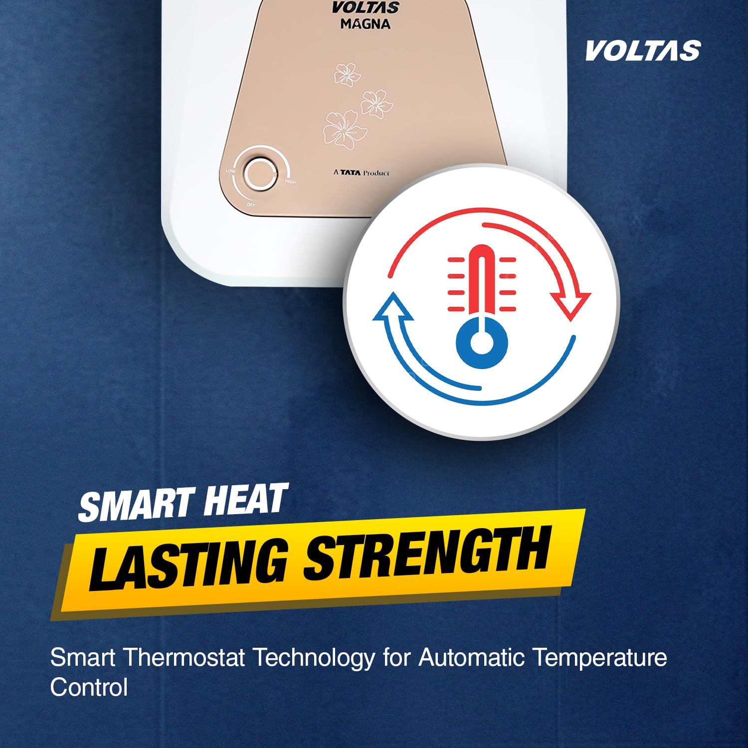 Voltas 10 L Storage Water Geyser (Magna 10L, White) 105SPBWT