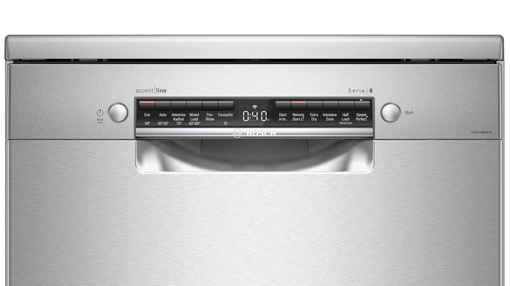 Bosch 14 Place Settings free-standing Dishwasher (SMS6HVI01I, Fingerprint free steel)