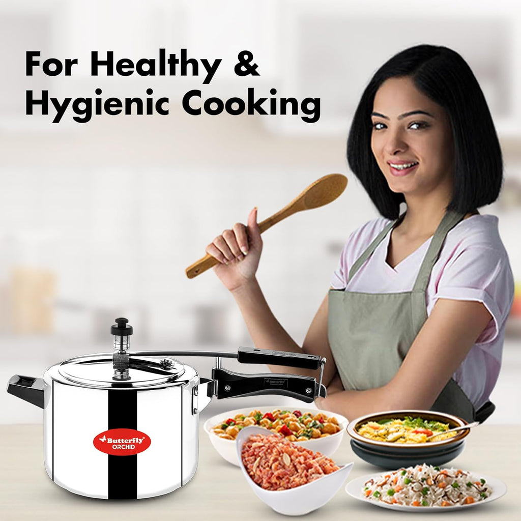 BUTTERFLY ORCHID ILC SS PRESSURE COOKER2,3,5LCOMBO