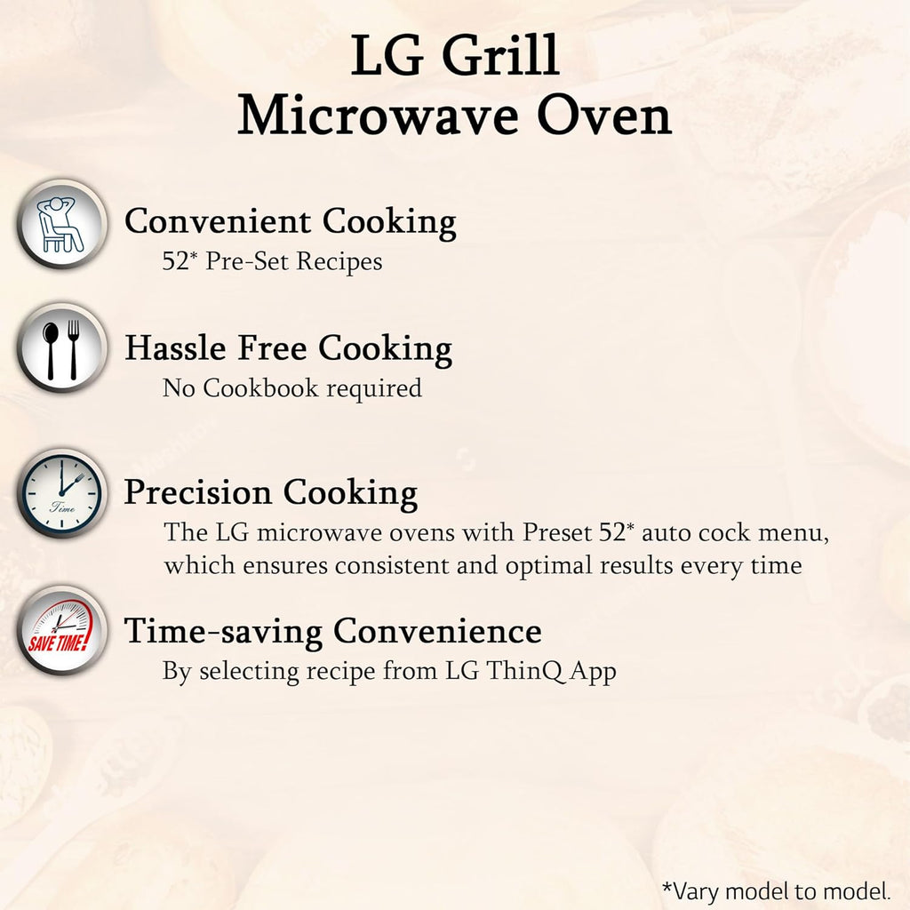 LG 20 L Grill Microwave Built-In Oven (MH2044DB)