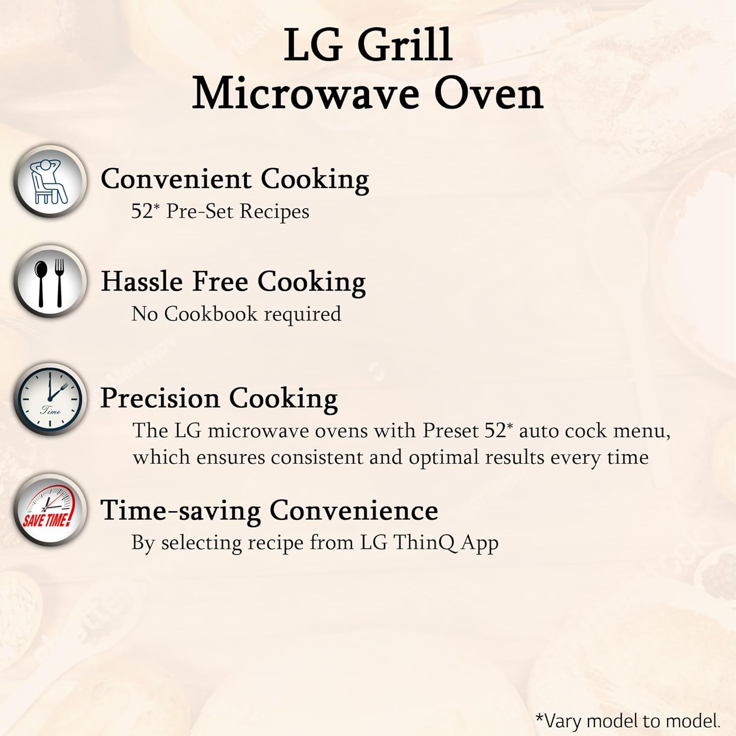 LG 20 L Grill Microwave Built-In Oven (MH2044DB)