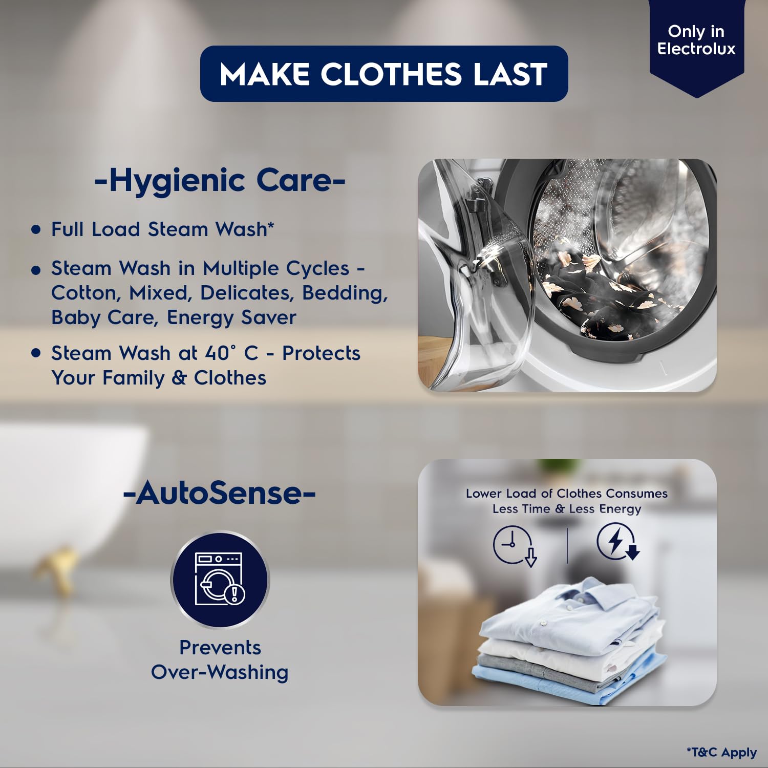 Electrolux 8kg/5kg 5 Star EcoInverter Fully Automatic Front Load Washer Dryer, EWW8024D3WB