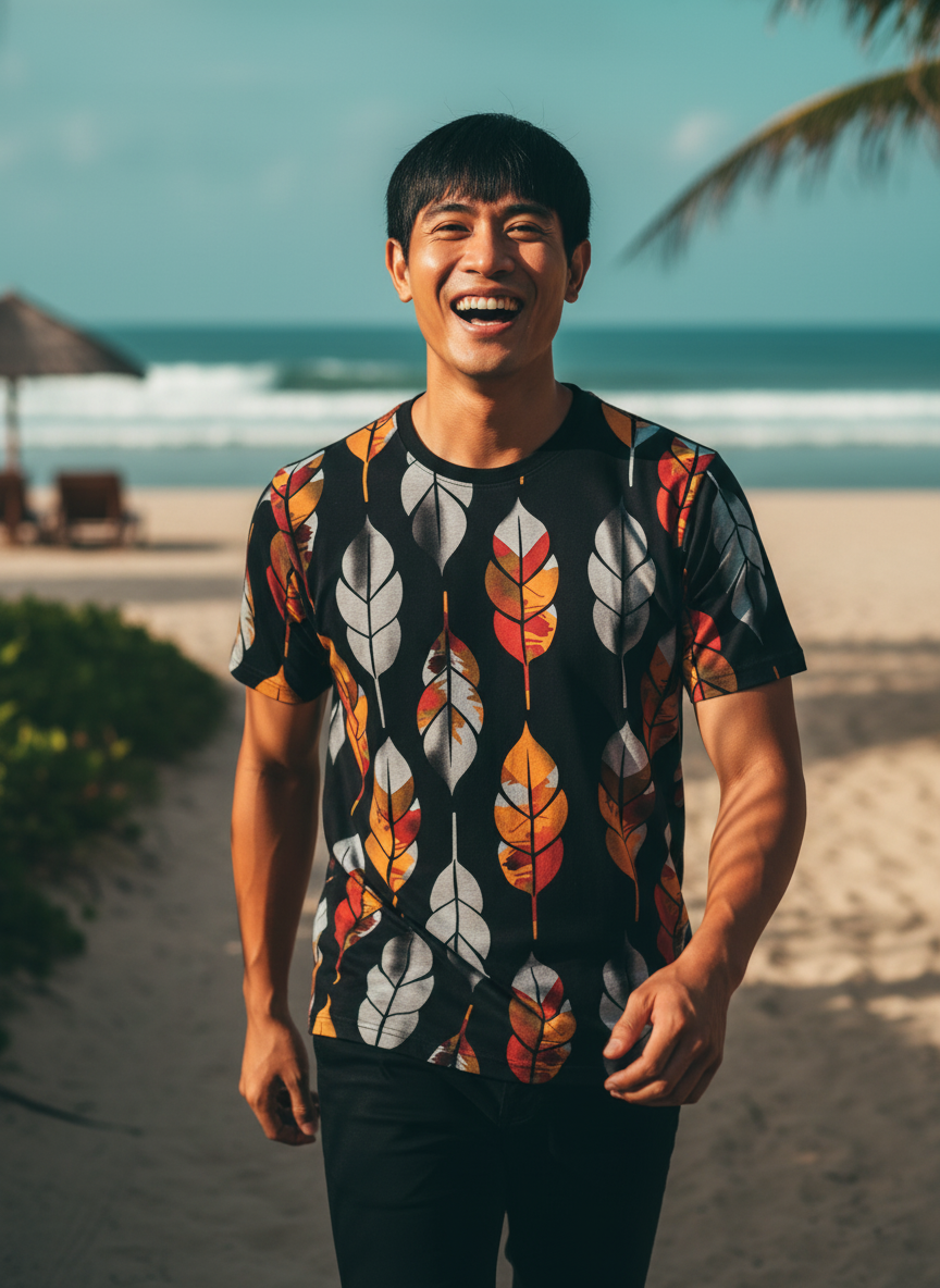 Men All-Over Cotton T-Shirt