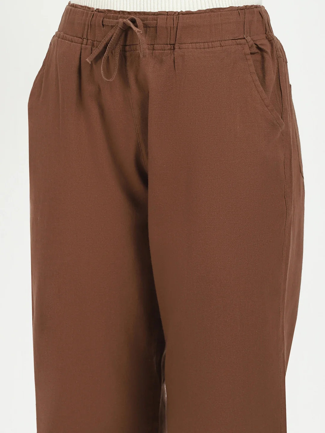 Mocha Cotton Regular Fit Lower