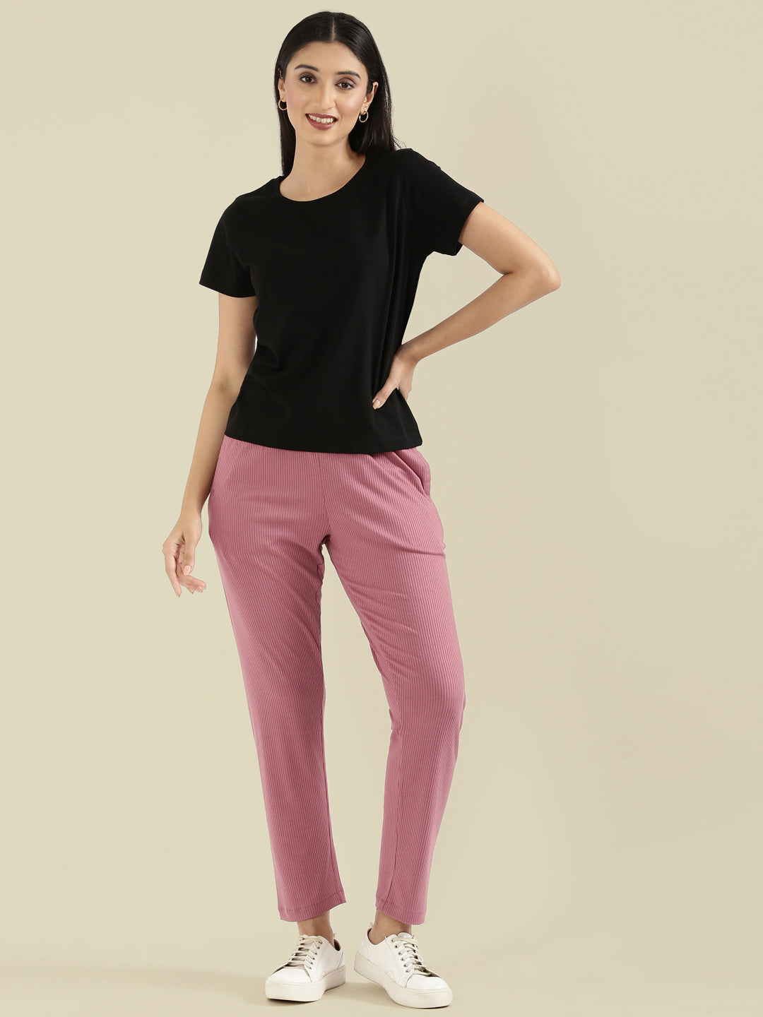 Cotton Jersey Crew Neck Slim Fit T-Shirt