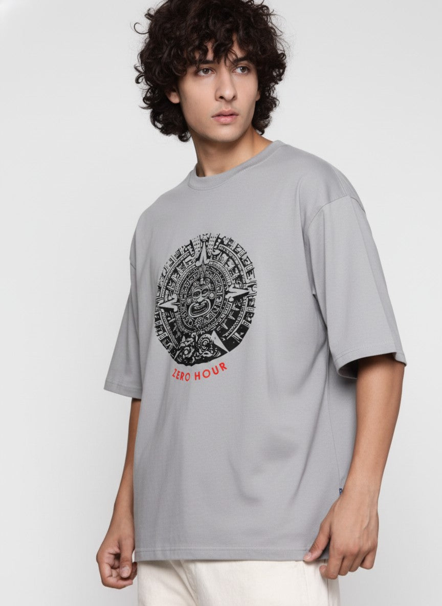 Men Oversized Cotton Tribal T-Shirt