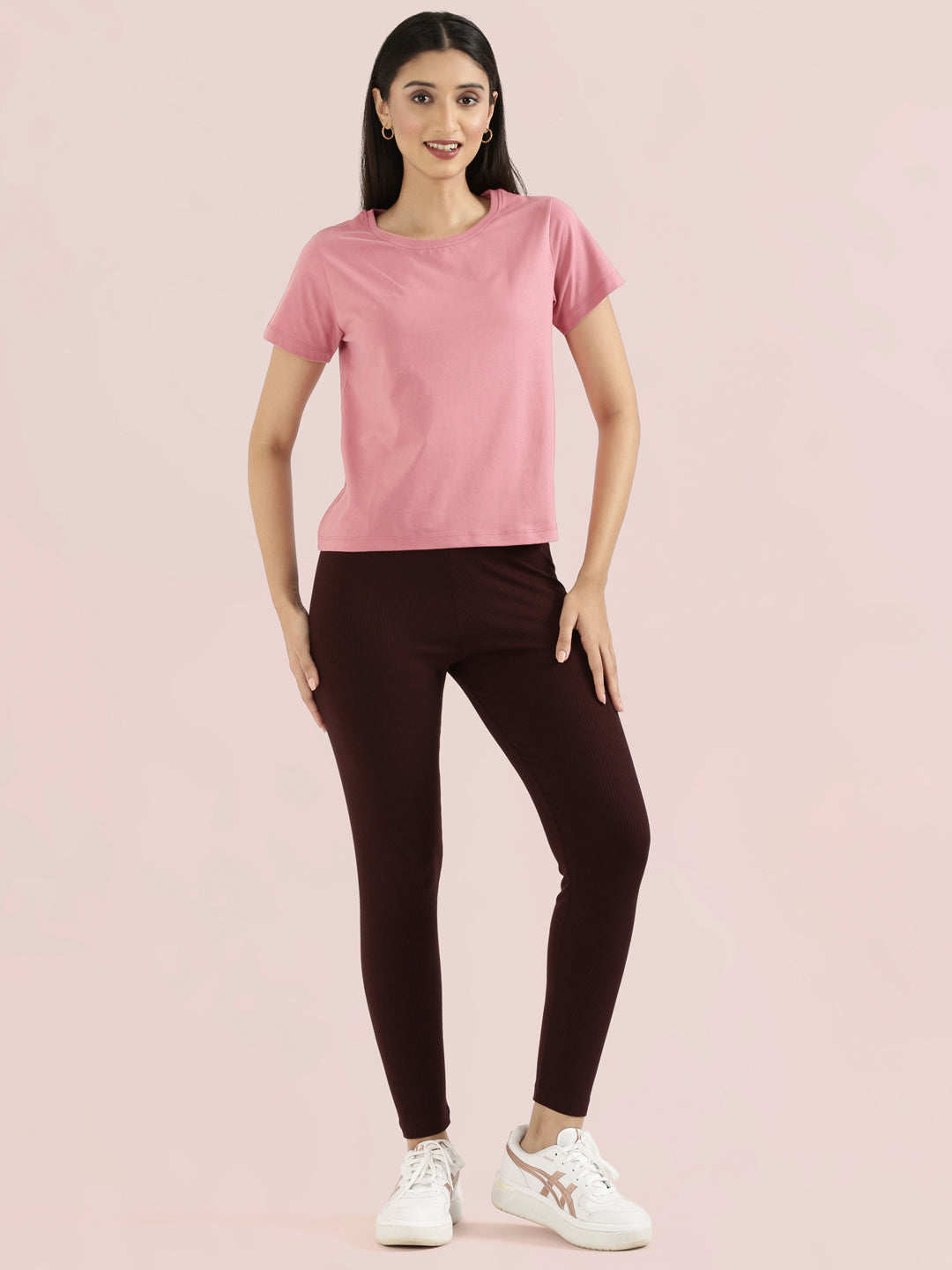 Cotton Jersey Crew Neck Slim Fit T-Shirt