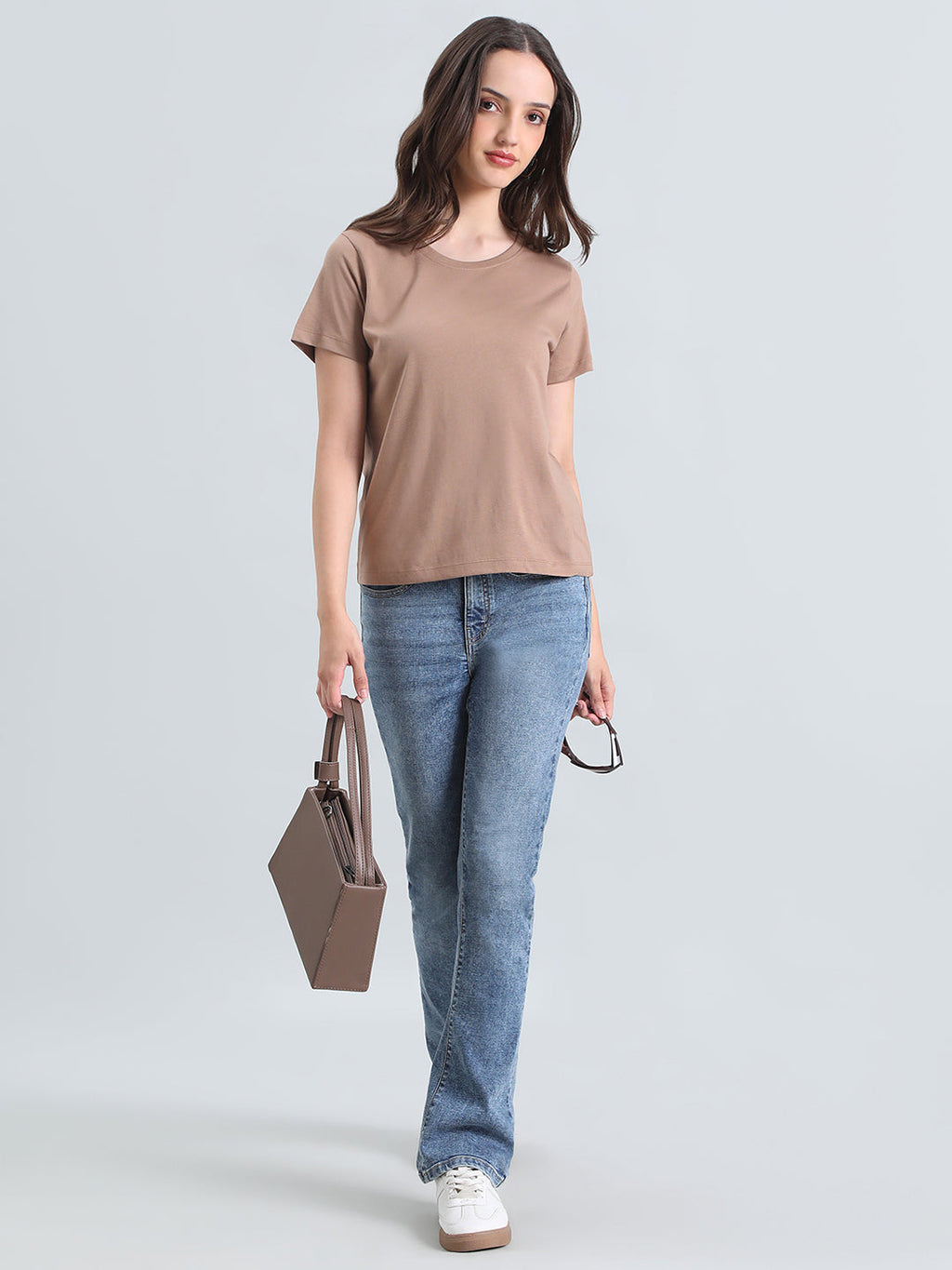 Cotton Jersey Crew Neck Slim Fit T-Shirt