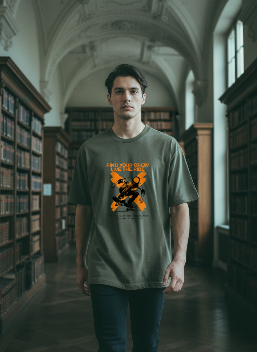 Men Oversized Cotton T-Shirt