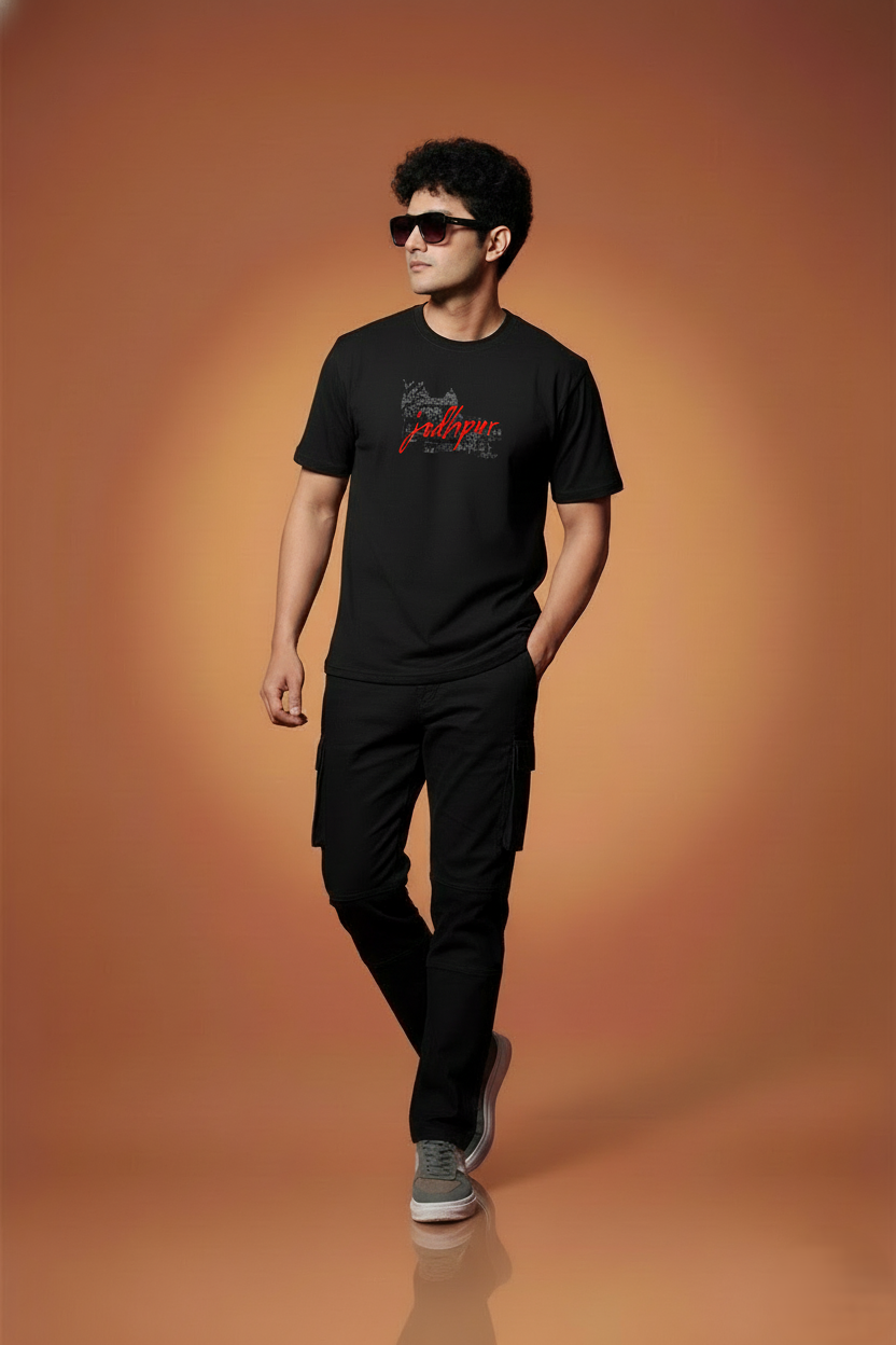 Men Printed Regular Cotton T-Shirt
