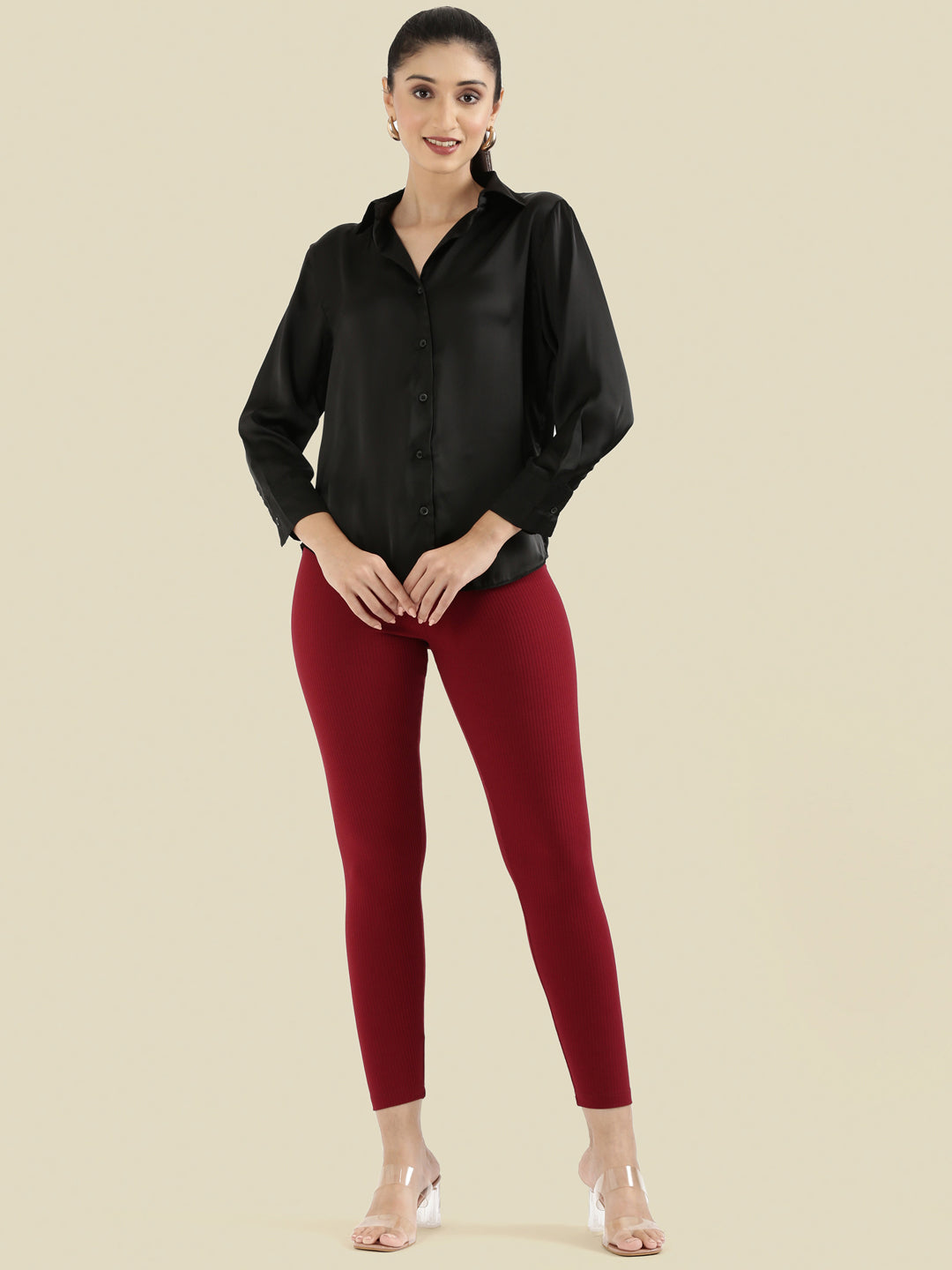 Satin Classic Collar Shirt