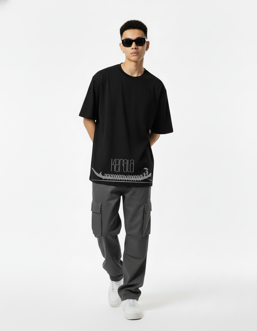 Men Printed Cotton Oversized T-Shirt