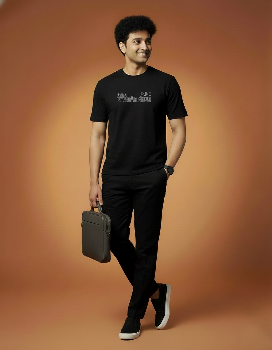 Men Printed Regular Cotton T-Shirt