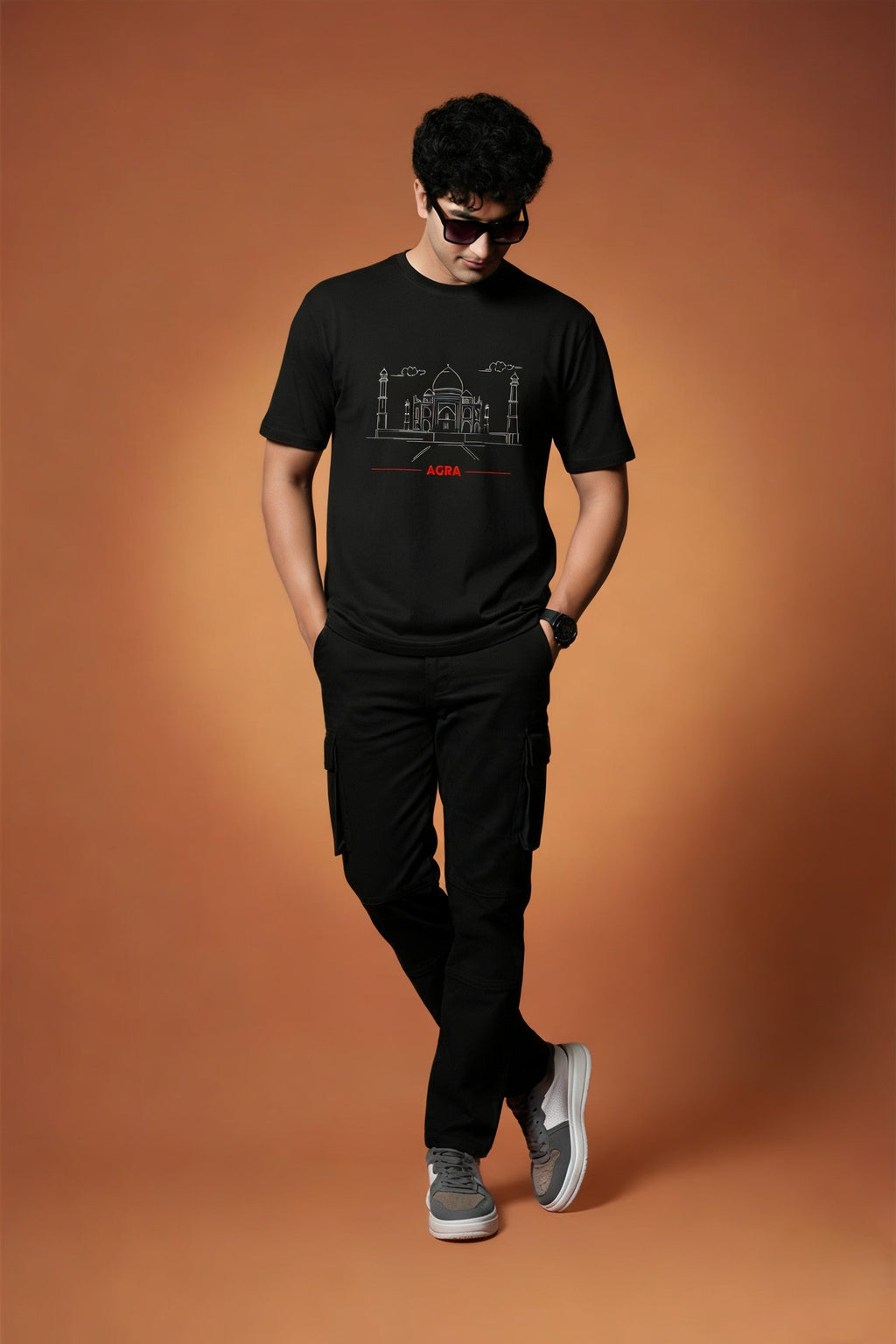 Men Printed Regular Cotton T-Shirt